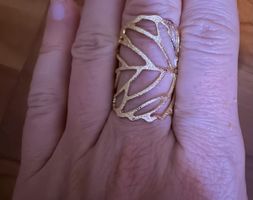 Ring mit Blattmuster (NEU)