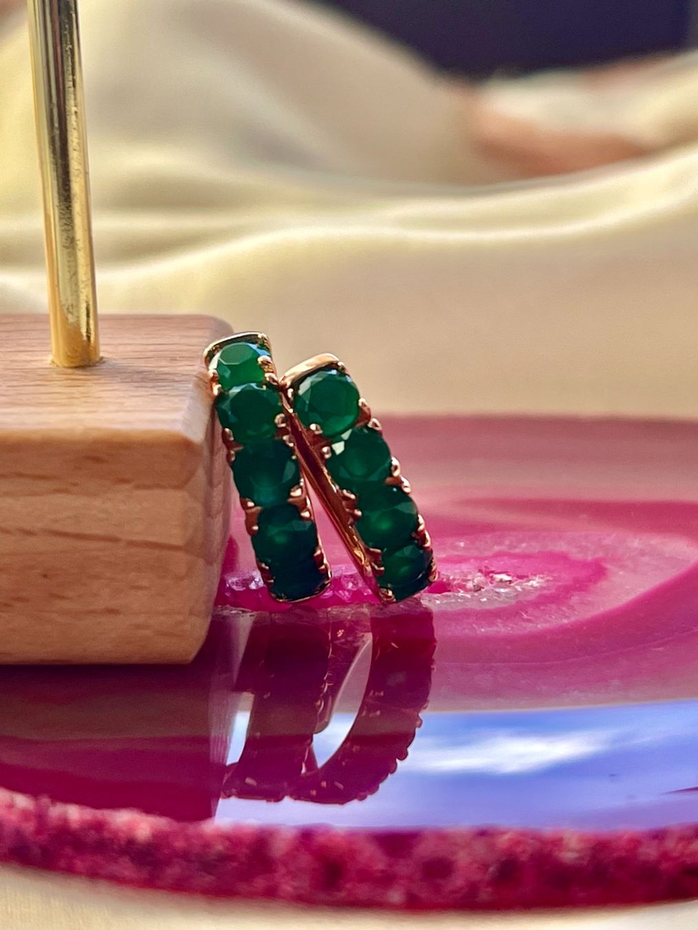 Orecchini pendenti & Orecchini a lobo: Boucles pendantes plaqué or rose - stamp "585" – Nuovo e nell'imballaggio originale da Thônex venduto da Swiss-Jewels 8