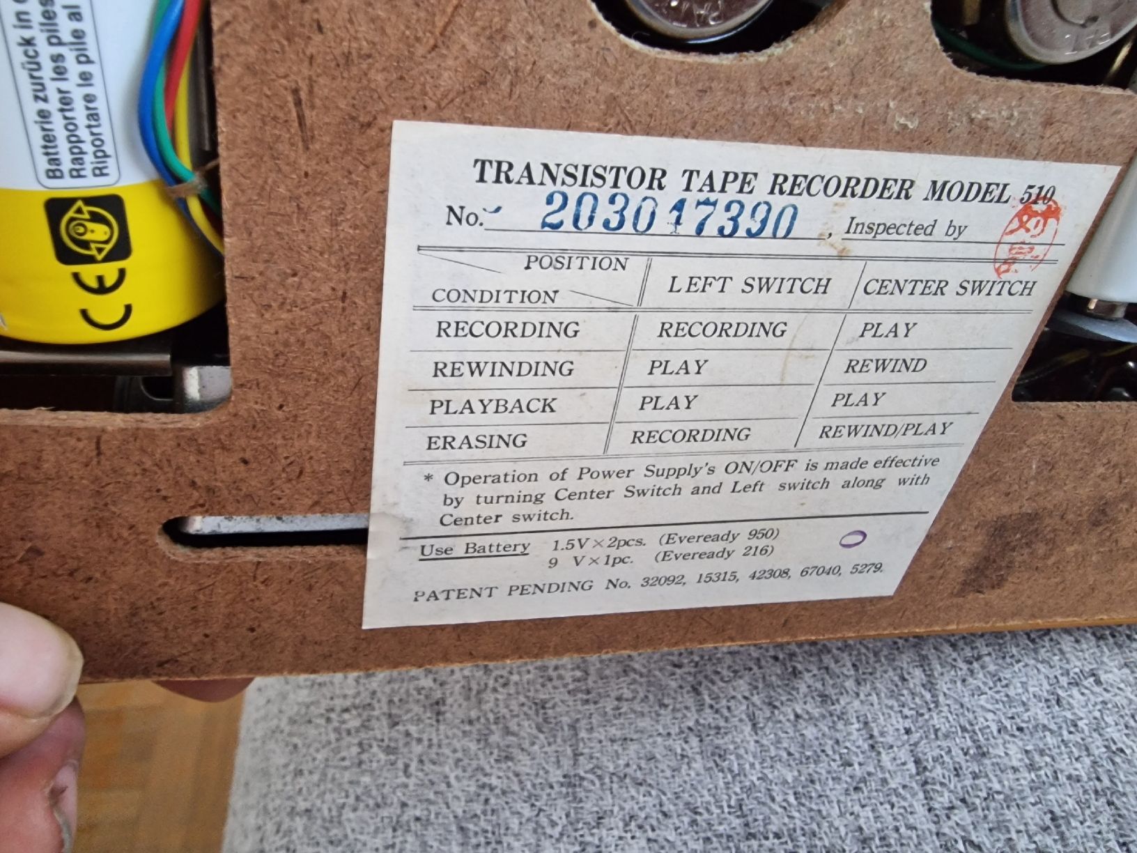 Apparecchi a nastro: Magnétophone à bande Transistor Model 510 vintage – Difettoso da La Chaux-de-Fonds venduto da Ric_m628 3