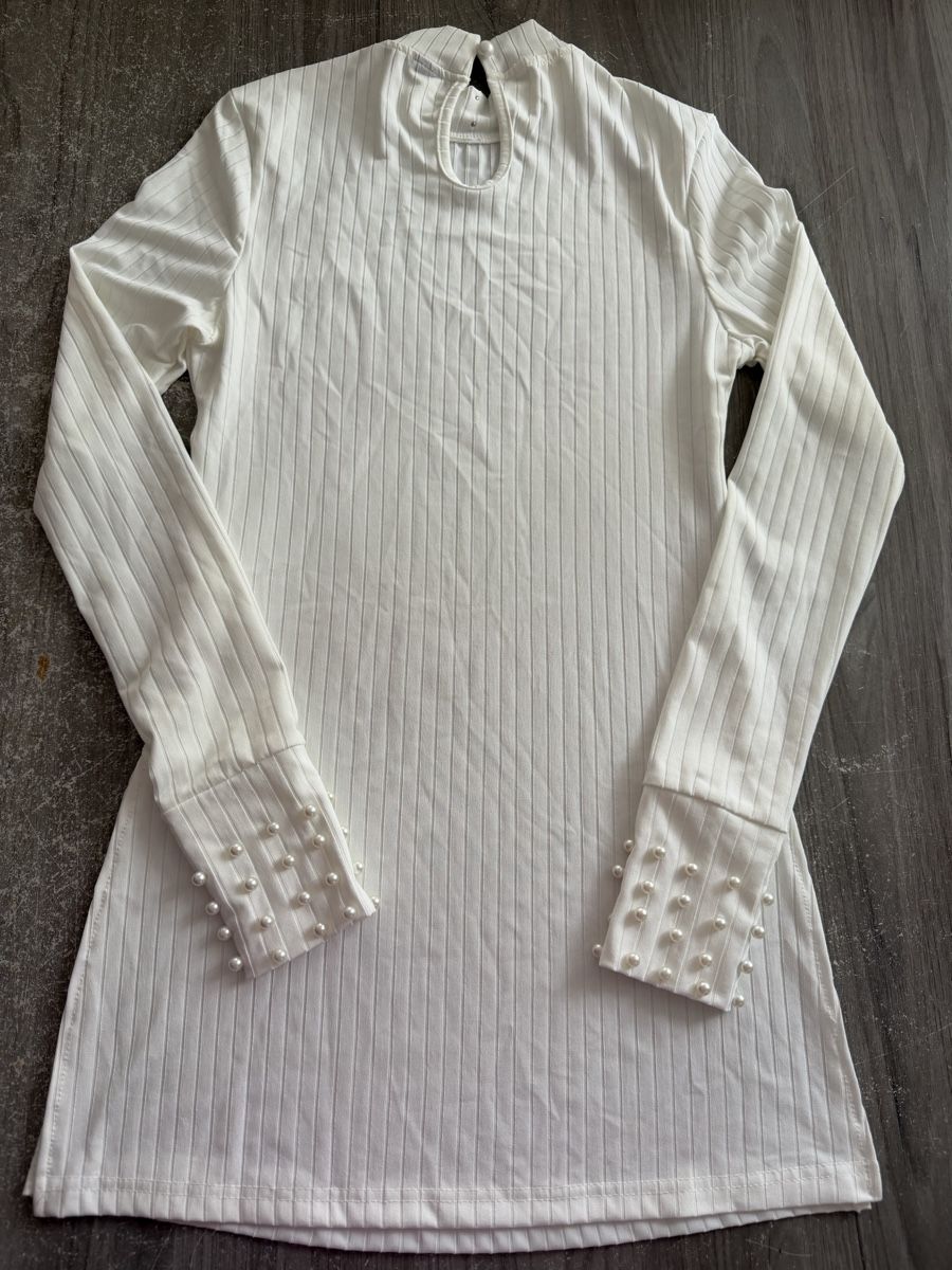 Shein Kleiderpakete: Weißer Shein Langpullover mit Perlen, Größe S - Neu! – Neu (gemäss Beschreibung) aus Galmiz von Sharonlecchi 3