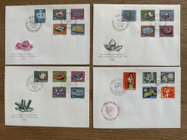 Schweiz - 4x FDC Pro Patria 1959-1962