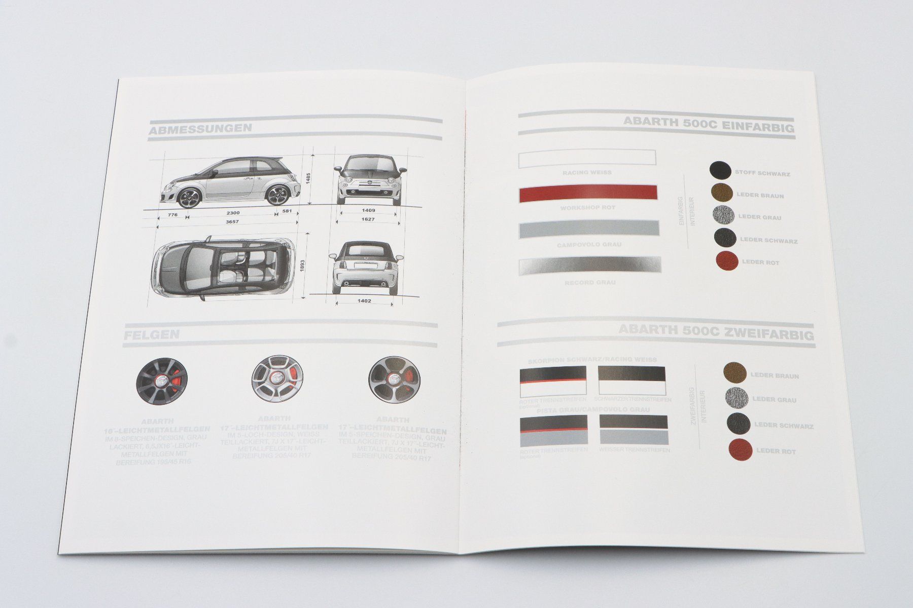 Fiat Documenti: Fiat Abarth 500 Cabrio 2011 Prospekt – Usato da Bühl b.Aarberg venduto da Collectorpassions 8