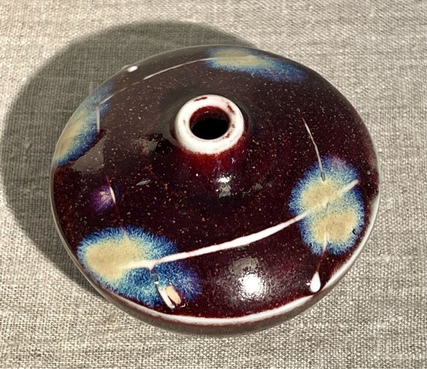 Magnifique Vase Signé Et Fait Main En Verceram Années 60