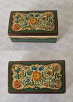 Rare Vintage Blechdose SADEC Bauernmalerei - Blumen 60-er J.