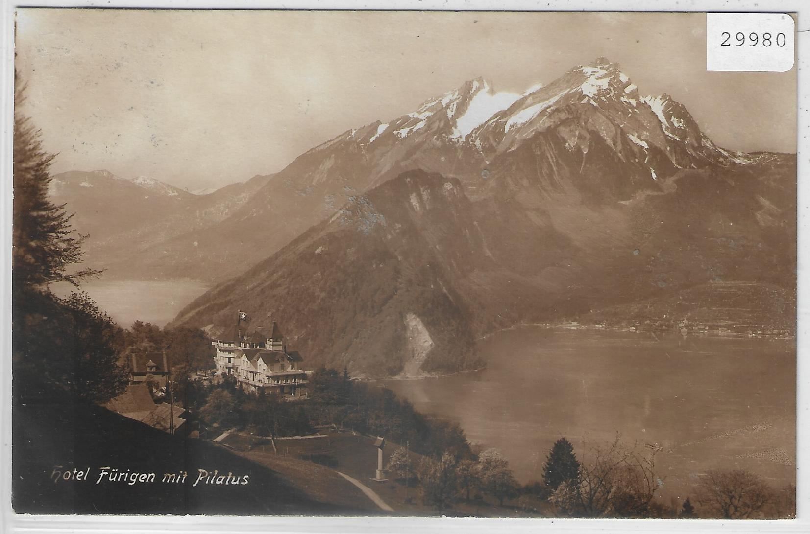 Cartoline postali: Hotel Fürigen mit Pilatus – Usato da Ettingen venduto da Kartenplanet