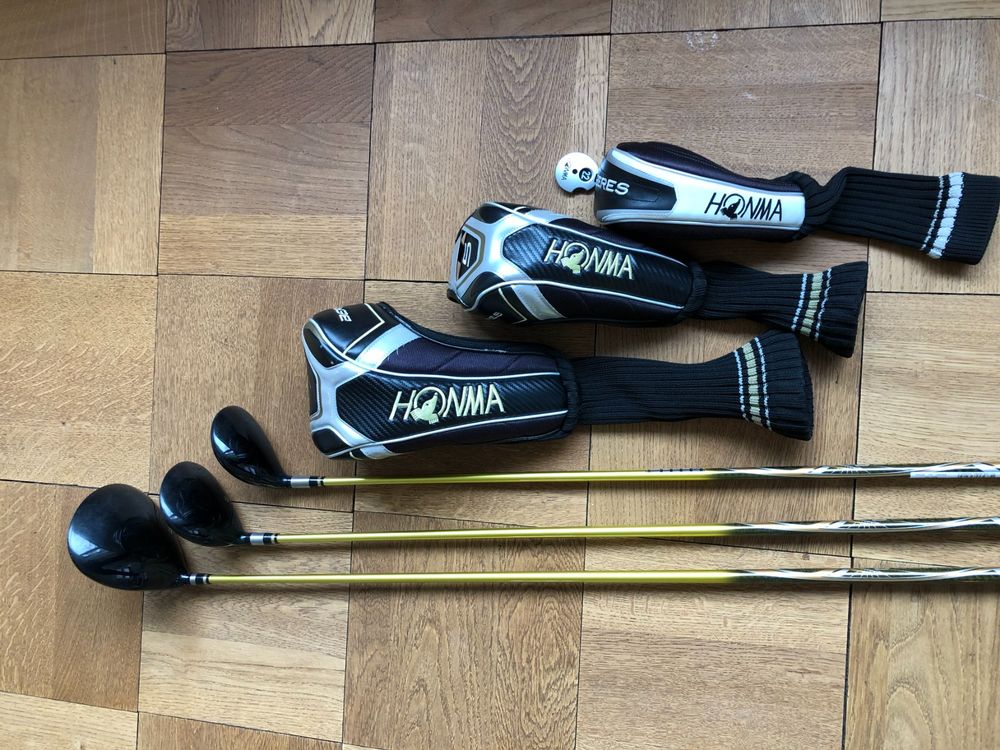 Honma Beres - *Leftie* Set mit Driver, Holz S-03, Holz U-03° (Gebraucht ...