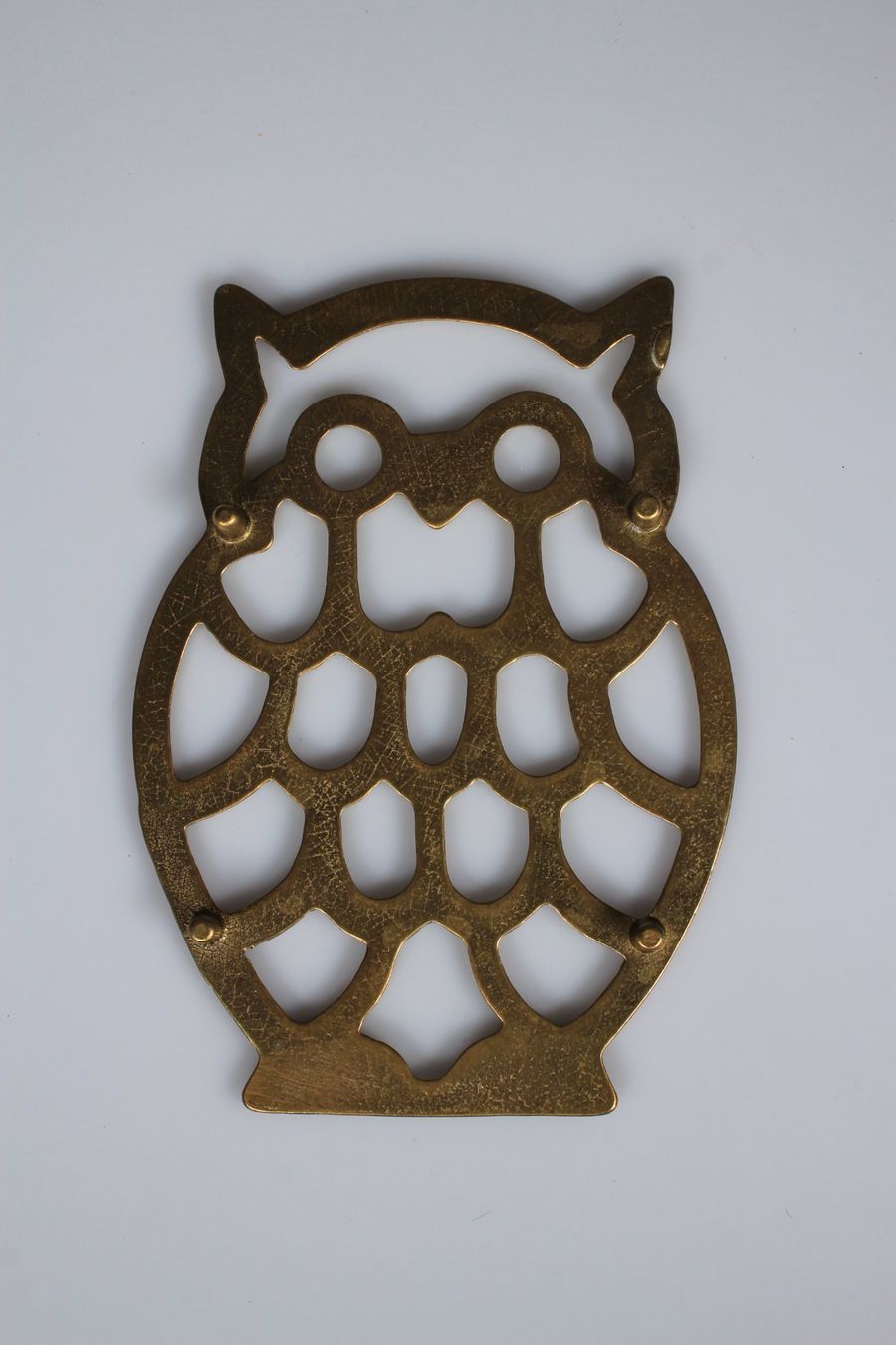 Untersetzer: Untersetzer Eule aus Messing – Gebraucht aus Basel von IRMAundFRED 1