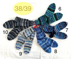 handgestrickte Wollsocken, 38/39