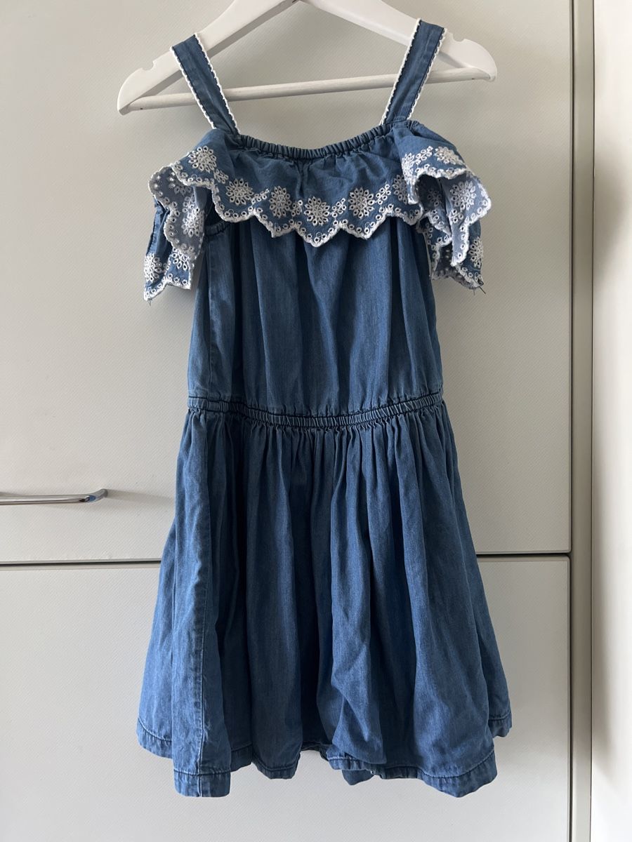 C&A Vestiti & Gonne: Sommerkleid blau, Gr.116 – Usato da Thun venduto da Siladi 1