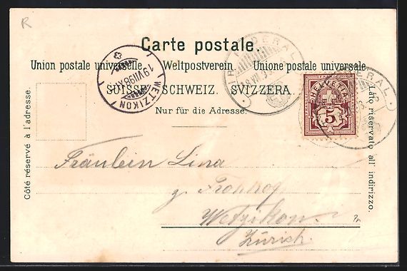 Cartes postales: Litho Neuchatel, Hotel des Postes, Teila – D'occasion à Berlin par bartko-reher 1