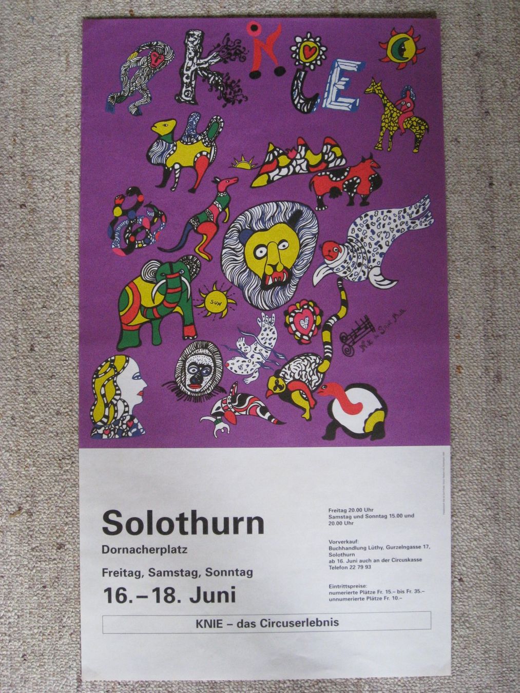 Poster & Bilder: 3 Kleinplakate Circus Knie – Gebraucht aus deitingen von popcorn02 1