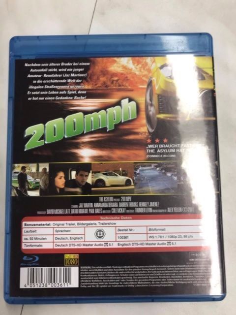 Alle DVDs: Blue Ray 200 mph – Gebraucht aus Oberweningen von Bumblebee2 1