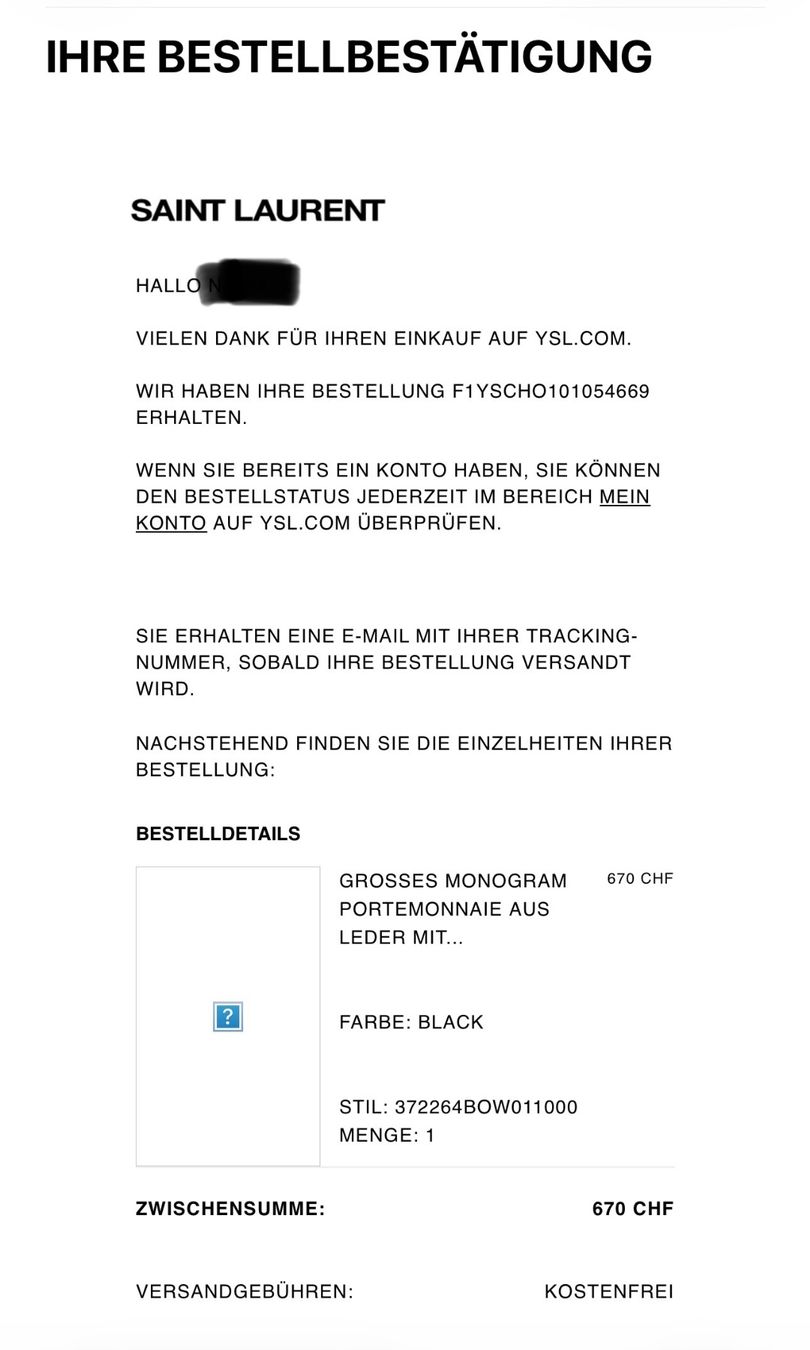 Portamonete: Saint Laurent Lederportemonnaie – Usato da Bern venduto da nadiia 2