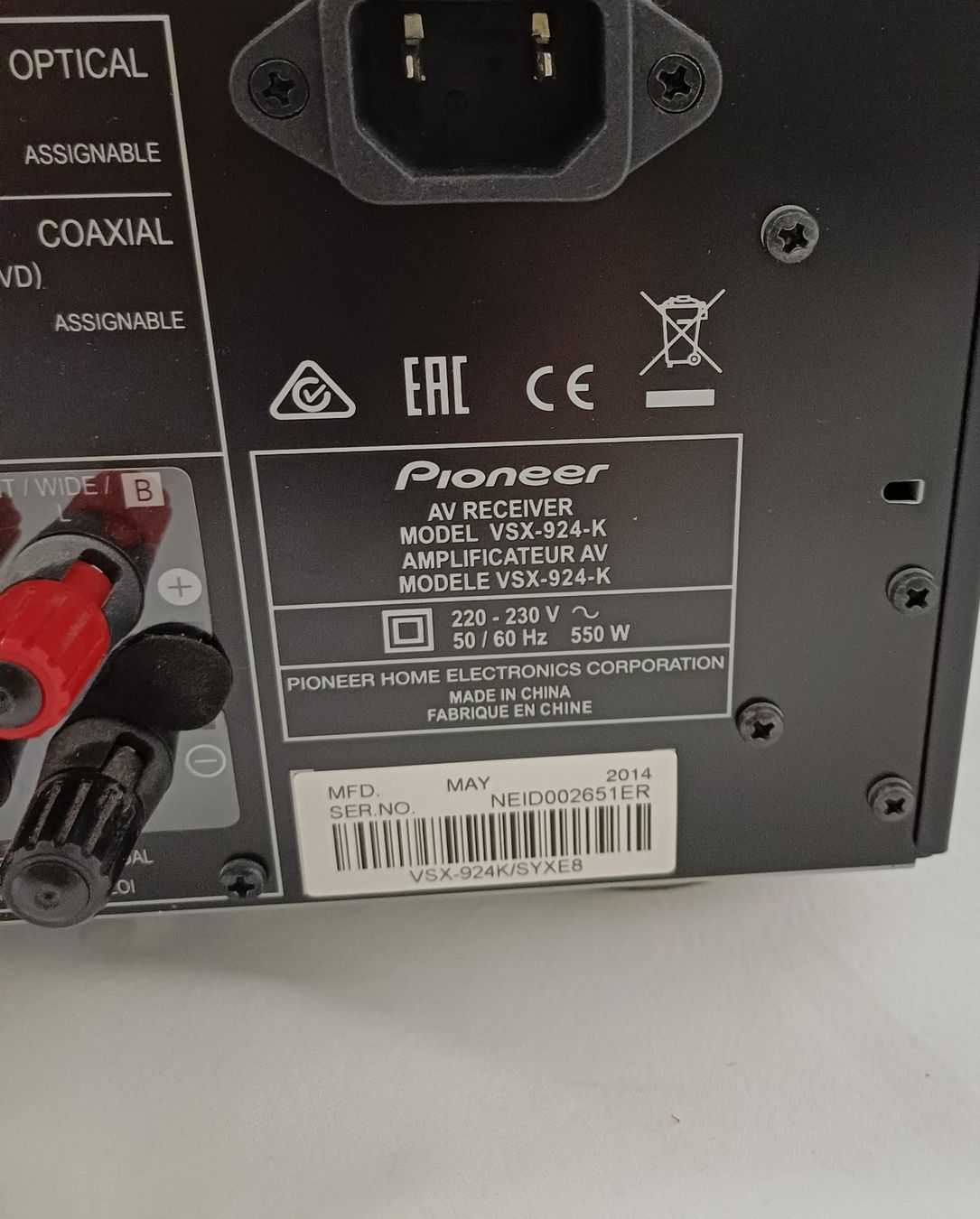 Pioneer Ricevitori: Pioneer AV-Receiver VSX-924-K – Usato da Luzern venduto da IG_Arbeit 7