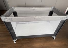 Moni Solo Reisebett / Faltbett grau inkl. Matratze & Transpo
