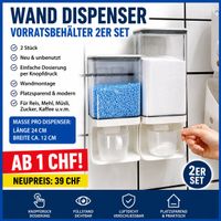 Wand Dispenser Vorratsbehälter 2er Set, Neu, ab CHF 1.–