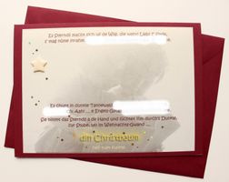 ✨HANDGEMACHTE Weihnachtskarte A5 "Der Weihnachtsgedanke" R