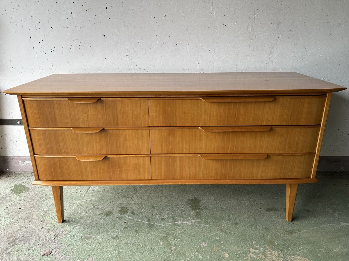 Cassettiere: Mid Century Kommode, 6 Schubladen, Sideboard Teakholz – Usato da Uetendorf venduto da REhome