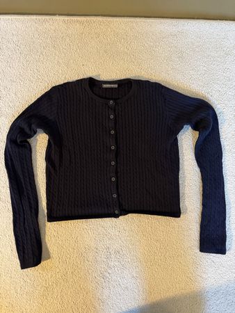 Brandy Melville Strickjacke in blau aus Baumwolle