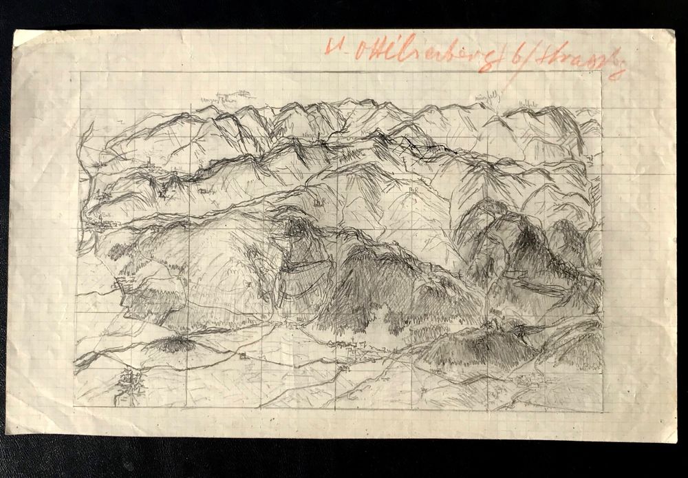 Antike Karte von Ottilienberg / Strassburg Kaufen auf