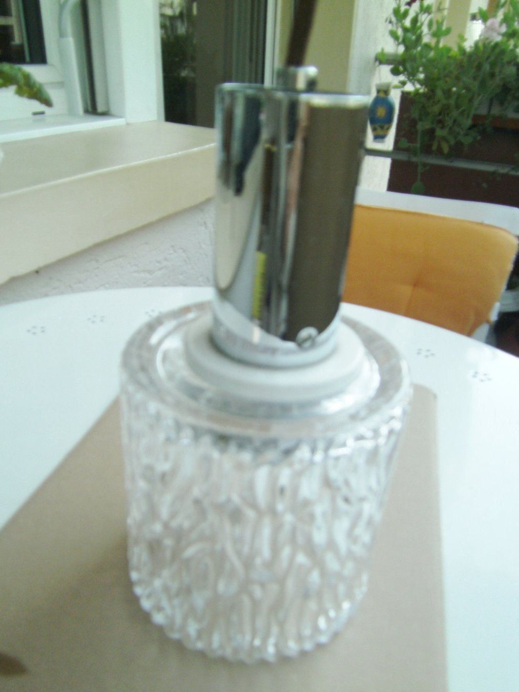 Lampadari & plafoniere: 3 Deckenlampen Glass mit Gehäuse,  50er. – Usato da Basel venduto da vidra66 7