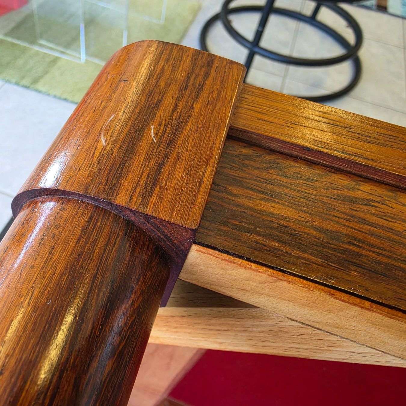 Tische: Palisander Couchtisch Coffee-Table mit Rauchlglas Salontisch – Gebraucht aus Nottwil von Wondewa-Shop 4
