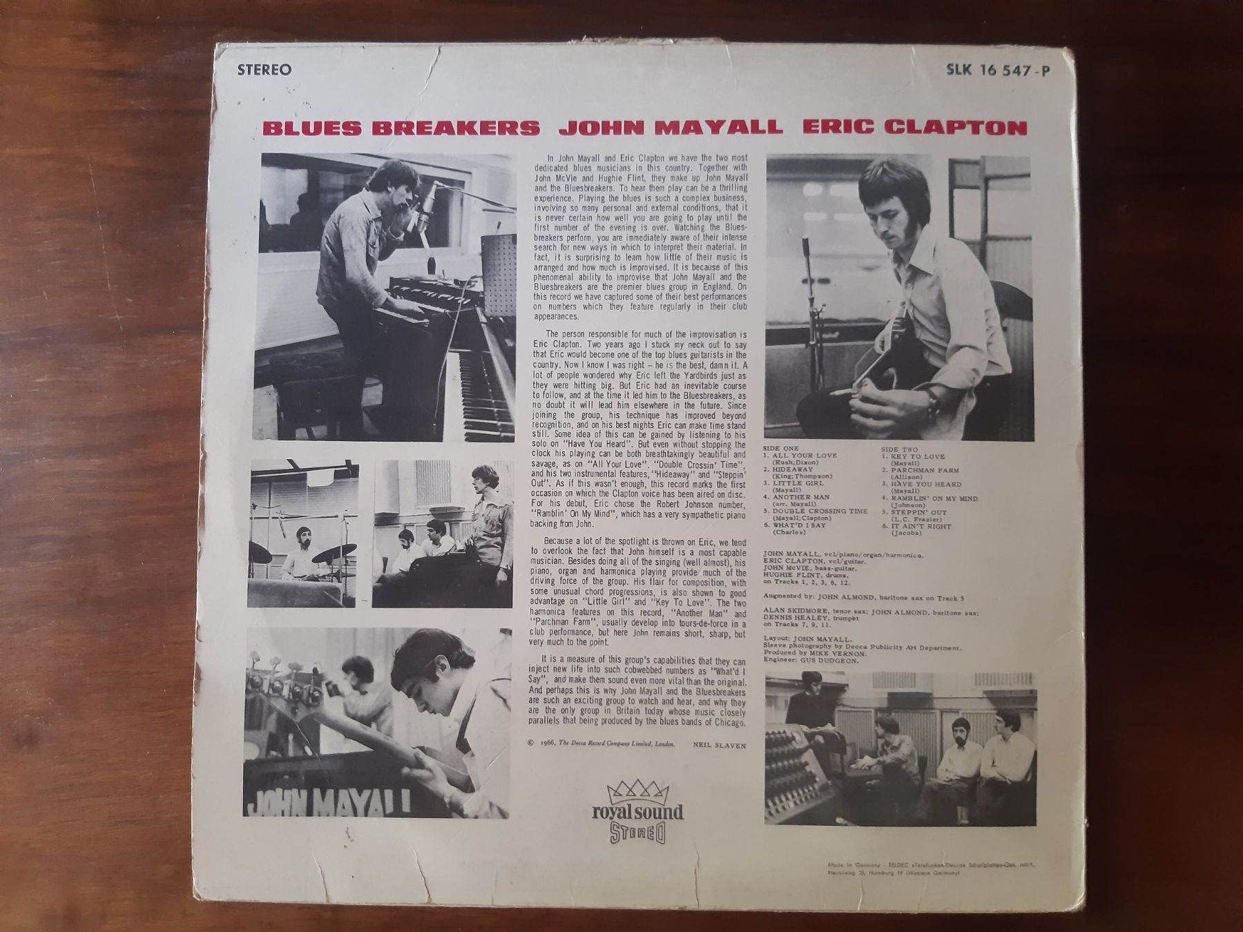 Dischi in vinile: John Mayall, Eric Clapton - Blues Breakers  (Lp, album) – Usato da Verscio venduto da giamma1985 1