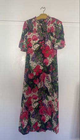 Maxikleid Make My Lemonade Blumenmuster Grösse 38 neu