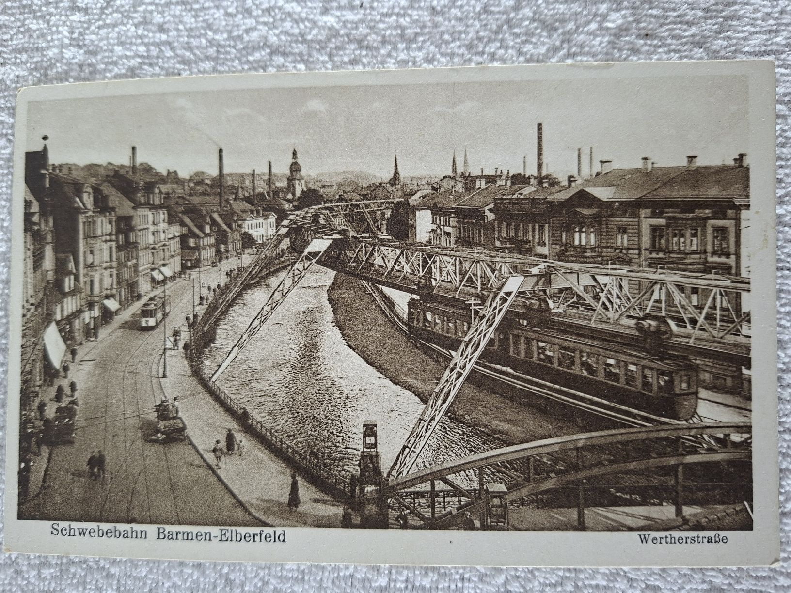 Cartoline postali: Ansichtskarten, Schwebebahn Elberfeld-Barmen – Usato da Grindelwald venduto da carro5 1