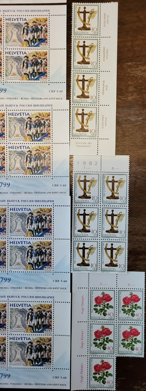 Tutti i francobolli: Frankaturware pstfrisch Nennwert.           Fr. 100.-- – Nuovo e nell'imballaggio originale da Thun venduto da harry999 4