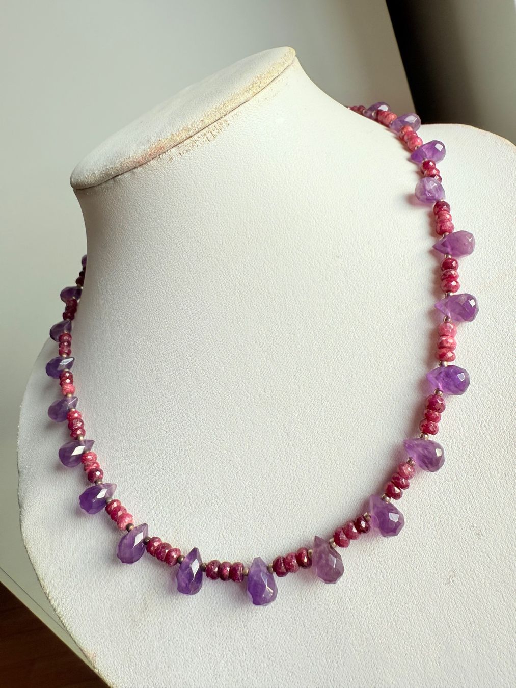 Ketten: RUBIN, AMETHYST COLLIER - UNIKAT! NEU! – Neu (gemäss Beschreibung) aus Basel von Chili007