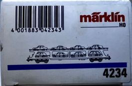 Märklin H0 4234 Reisezugwagen (Autotransportwagen mit PKW) D