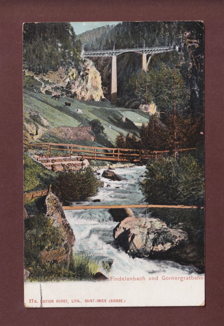 Cartes postales: FINDELENBACH - Gornergratbahn – D'occasion à Pully par nicecards-shop