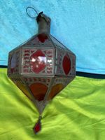 Lanterne pour bougie en métal, style oriental