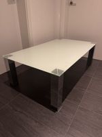 Salontisch / Couchtisch Glas weiss 120x70x38