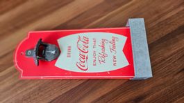 Retro Coca-Cola Flaschenöffner, Wandmontage, Rarität!
