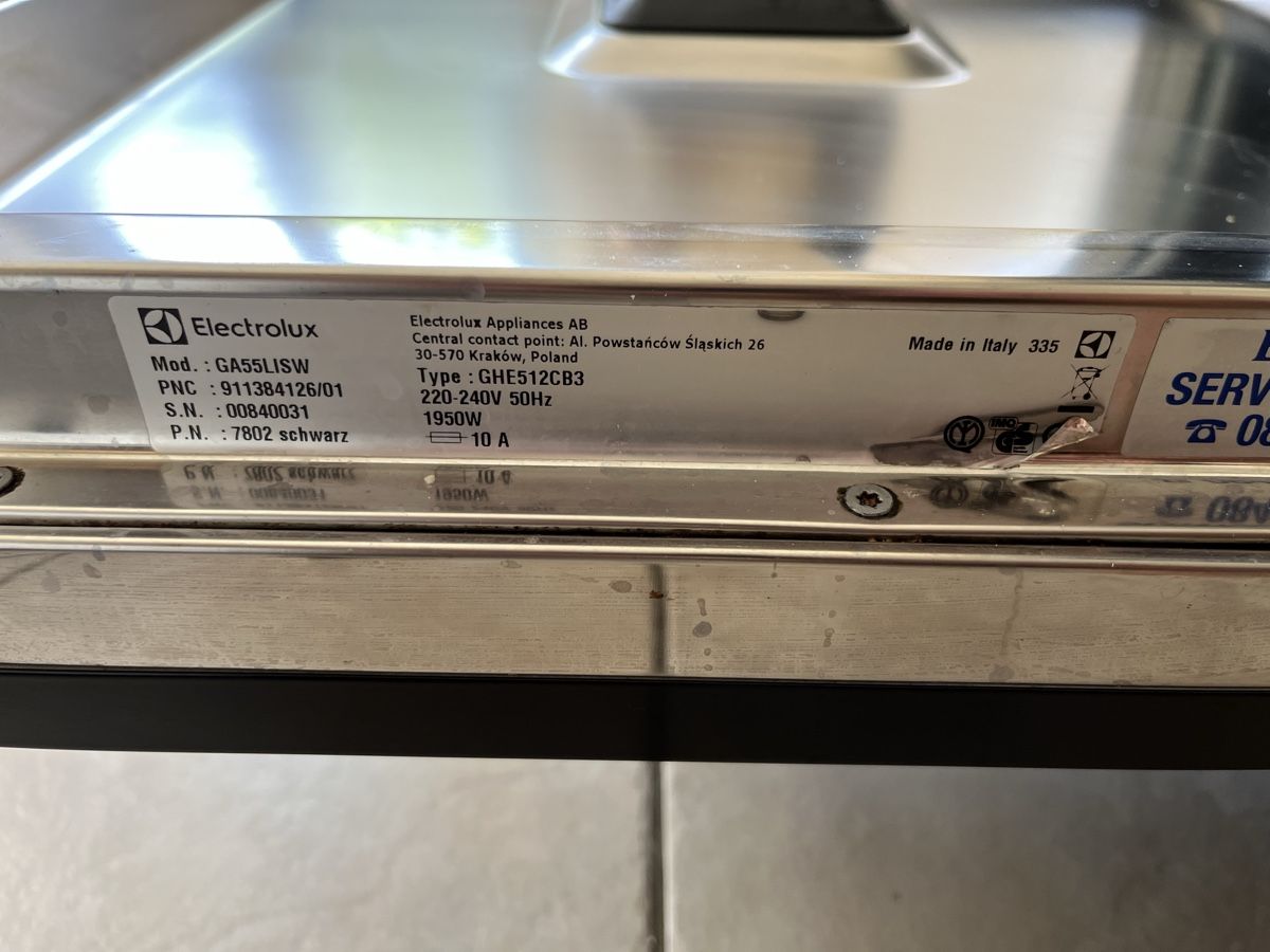 Electrolux Lavastoviglie: Electrolux GA55 LISW – Usato da winterthur venduto da Moonshine5 2