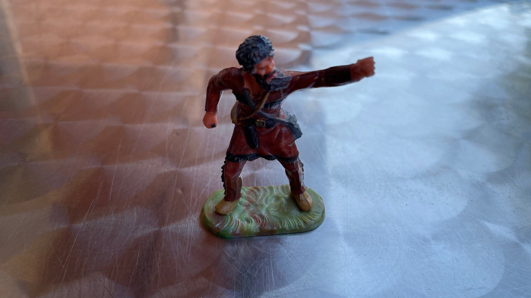 Statuette: Old Shatterhand Cowboy  - Elastolin Figur – Usato da Glattfelden venduto da cybermaxx