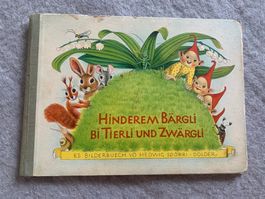 Vintag Bilderbuch "Hinderem Bärgli" H. Spörri-Dolder um 1960