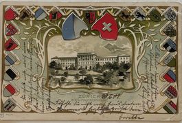 Zürich, Polytechnikum ETH, Prägedruck, Litho, Wappen