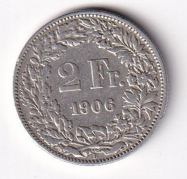 Tutti le monete: 2 Franken 1906 rar – Usato da Neuchâtel venduto da karlpierrino