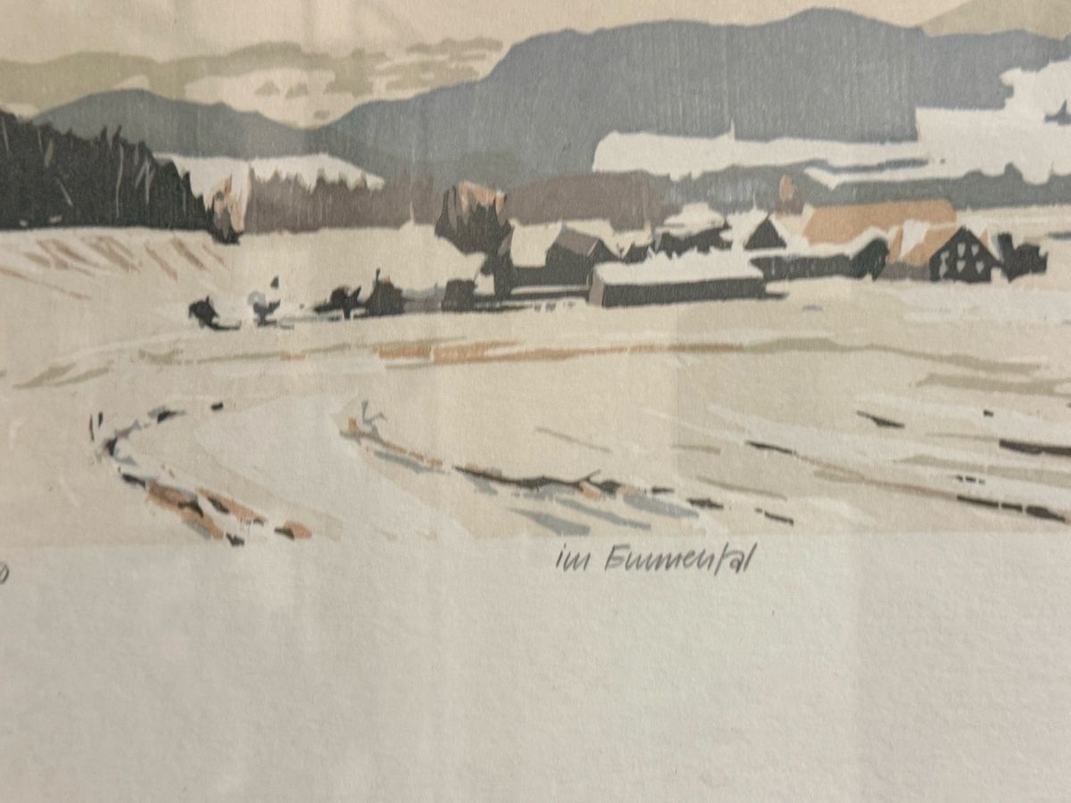 Grafica & Litografie: Arnold Imhof - im Emmental - Lithographie – Usato da Solothurn venduto da NUVICO 5