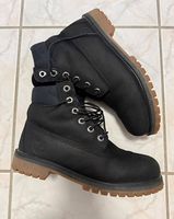 Schwarze Timberland Lederstiefel Groesse 38