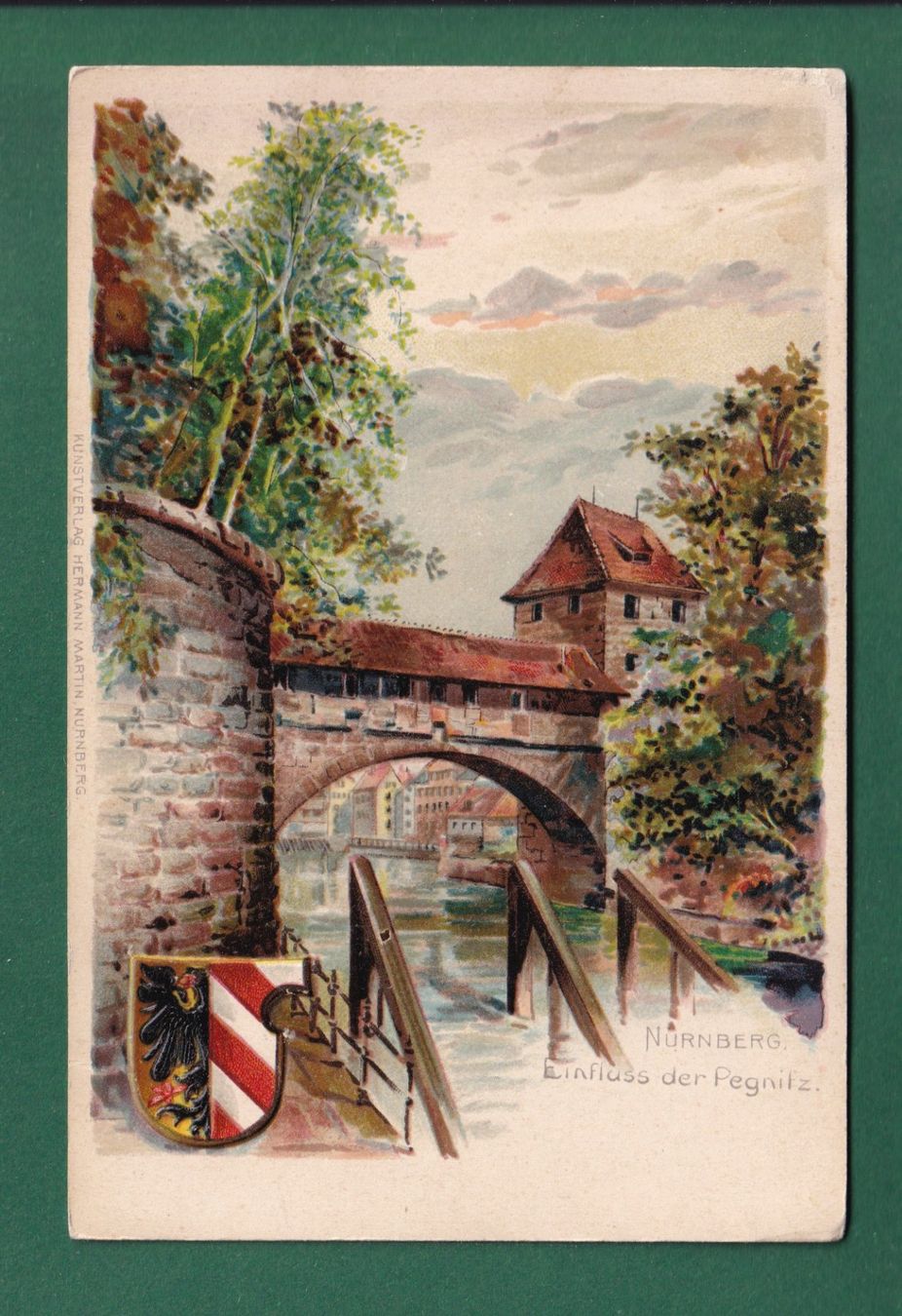 Ansichtskarten: NÜRNBERG - Einfluss der Pegnitz – Gebraucht aus Pully von nicecards-shop