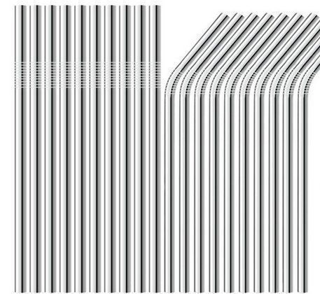 Set di piatti: Trinkhalm / Röhrli aus Metall gebogen – Nuovo e nell'imballaggio originale da Walenstadt venduto da emynmuil1 4