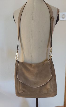 Wildledertasche Abro beige