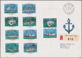 1978, W51-W58 auf FDC mit Ersttags-Vollstempeln, selten !