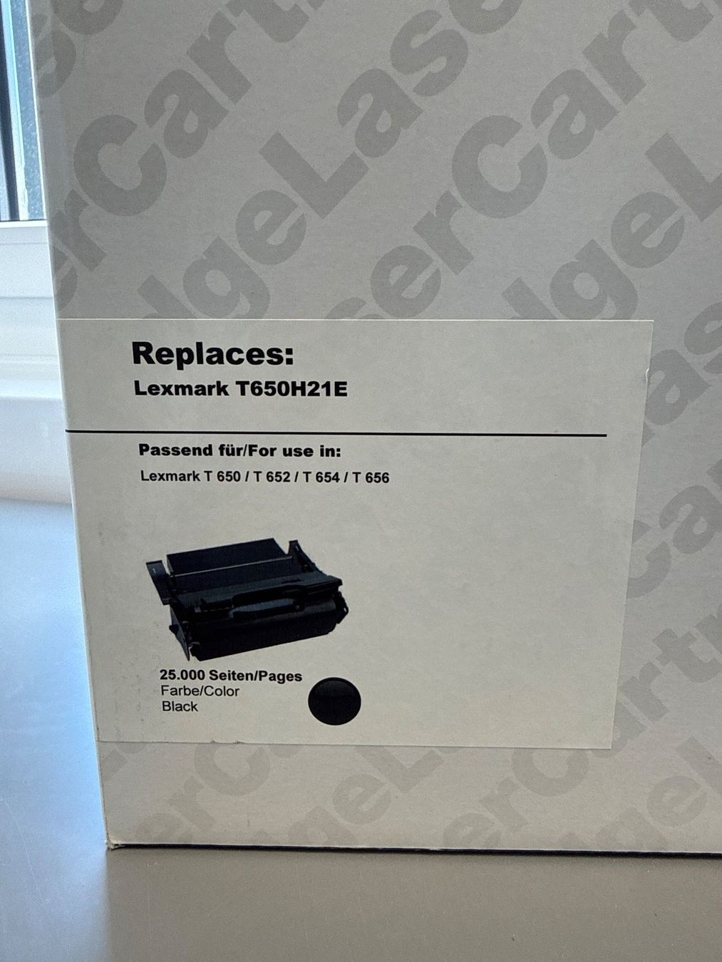 Druckerpatronen & Toner: Lexmark Toner T650H21E (Black). – Neu und originalverpackt aus St. Gallen von FILTROX-IT 3