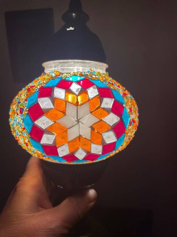Lampade: Mosaik tischlampe bunt – Usato da Dübendorf venduto da rocki07