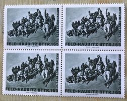 SOLDATEN-BRIEFMARKEN FELD-HAUBITZ BTTR.165